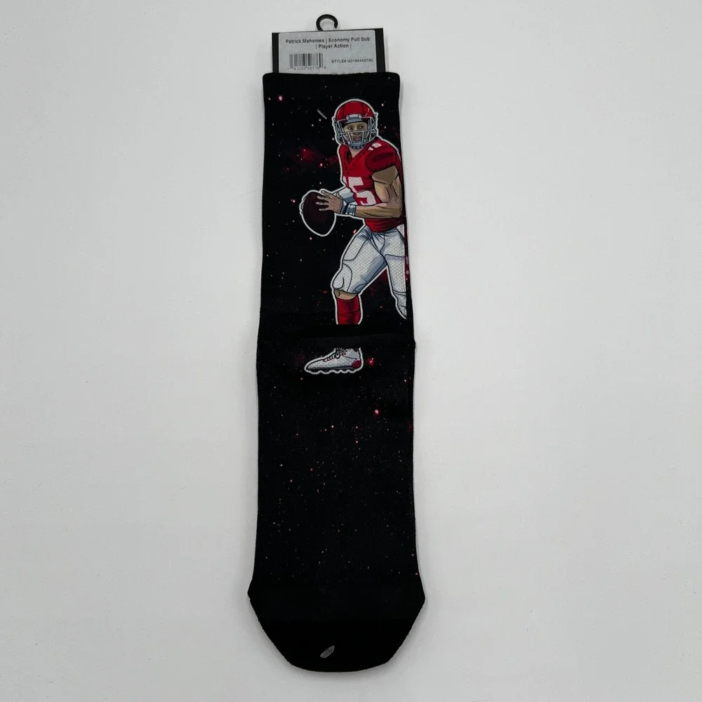 Strideline Patrick Mahomes II Kansas City Chiefs NFL Crew Socks Mens M/L‎ New